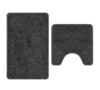 vidaXL Anti-slip Bath Mat Set 2 pcs Blue PP