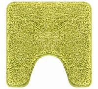 vidaXL Anti-slip Bath Mat with Toilet Cut Green 50 x 50 cm PP