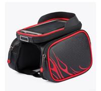 Anti-Slip Bicycle Frame Bag for Mountain Road | EVA hard shell, pressure-resistant, non-deforming, 3D die-casting, for rugged durability(Red)