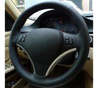 Anti-Slip Black Artificial Leather Car Steering Wheel Cover For E90 E91 Touring E92 E93 E87 E81 E82 E88 X1 E84 Auto Accessories Styling(6-Red Blue)