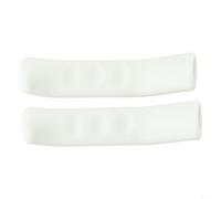 Anti-slip Brake Lever Covers For Mountain And Road Bikes, Soft Tpr Rubber Grip Protectors With Shock Absorption, Ergonomic Handlebar Accessories For Cycling Safety And Comfort, 1 Pair(White)