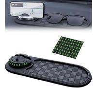 Anti Slip Car Dash Mats Phone Holder for Hyundai Santa Fe Typ TM ab Bj. 11/2020, Washable Multifunction Rotatable with Temporary Parking Number