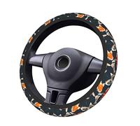 Anti-Slip Car Steering Wheel Cover Koi Carps Lucky Japan Steering Wheel Protector for Car Accessories SUV Truck