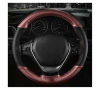 Anti-slip Car Steering Wheel Protector Car Steering Wheel Cover | 15 Inch/38 Cm Soft Fiber Leather Anti-slip Steering-Wheel Braid Stitch On Wrap With Needle Thread(Brown Thread)