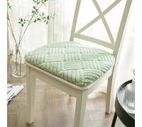 Anti-slip Chair Cushions, Horseshoe Chair Cushions, Removable Suitable For Dining Room, Living Room and Kitchen,Light Green 3,40x40cm