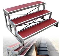 Anti-Slip Choral Risers for Singing Groups, Choir Platform Steps for School Church Wedding, Heavy Duty Tiered Staging