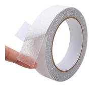 Anti Slip Clear Tape 1 Roll Strong Adhesive Non Slip Safety Grip Wear-resistant Tape Rubber Self Adhesive Tape for Bathtub Stairs Tread Steps Ramps Shower Pedals Kitchen (2.5CM x 5M, Transparent)