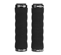 Anti-slip Comfortable Sponge Handlebar Grips - Locking Grips for Mountain & Road Bikes, Replacement (Black)