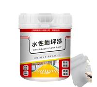 Anti-Slip Concrete Floor Paint, Water Based Epoxy Floor Paint, Gold Silk Waterproof Epoxy Floor Paint, 500g Concrete Paint Quick-Dry Anti-Slip Coating for Parking Lots, Intersections, Light Gray