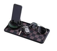 Anti Slip Dashboard Mat - Parking Number Organizer, Car Mat with Non Slip Grip, Dash Cover with Phone Holder, Universal Mats for Truck Sedan, Car Organizer for Keys Sunglasses