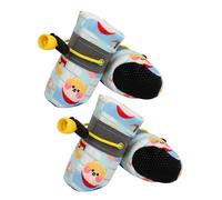 Anti-slip Dog Booties - 4X Drawstring Design Medium Dog Boots Paw Protectors | Anti-slip Soft Bottom Lightweight Cat Paw Protectors Outdoor Walking