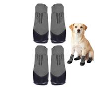 Anti Slip Dog Socks,4 Pcs Pet Boots - Waterproof Dog Boots - for Indoor Camping Activities and Mountain Walks and Walking Tours Living Room Backyard Apartment