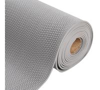 Anti-Slip Drainage Floor Mat, Waterproof Non-Slip Shower Mat for Wet Areas, Kitchen, Bathroom, Pool, Toilet, 120x400x0.45cm, Gray, Commercial Use