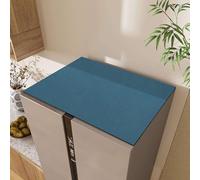 Anti-Slip Dustproof Refrigerator Top Mat Cover Washing Machine Top Cover,Multipurpose Quick-drying Fridge Dust Cover for Washer,Dryer,Refrigerator,Top Protection-Blue-65 * 90CM