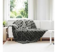 Anti-Slip Faux Rabbit Fur Blanket Polyester Winter Indoor Cozy Modern vidaXL