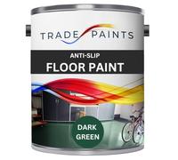Anti-Slip Floor Paint - Ideal For Concrete, Stone, Brick, Wood & Metal - Provides A Safer Slip-Resistant Coating For Both Residential & Commercial Use (British Racing Green BS14C39) - 5 Litre