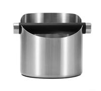 Anti Slip For Coffee Grounds Bucket Crafted from Thick Stainless Steel with Coated Interior for Durable and Convenient Home For Coffee Waste Disposal (sliver)