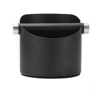 Anti Slip For Coffee Grounds Bucket Crafted from Thick Stainless Steel with Coated Interior for Durable and Convenient Home For Coffee Waste Disposal (black)
