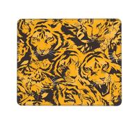 Anti-Slip Gaming Mouse Pad Abstract Tiger Printed Desktop Mouse Pad Suitable for Study and Gaming 8.3 x 10.3 in
