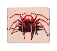 Anti-Slip Gaming Mouse Pad Cute Little red Spider Printed Desktop Mouse Pad Suitable for Study and Gaming 10 x 12 inch