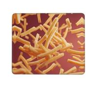 Anti-Slip Gaming Mouse Pad French Fries Thrown into the air Printed Desktop Mouse Pad Suitable for Study and Gaming 10 x 12 inch