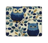 Anti-Slip Gaming Mouse Pad owl on a Branch Printed Desktop Mouse Pad Suitable for Study and Gaming 10 x 12 inch