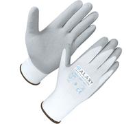Anti-Slip Grey Nitrile Gloves, Strong Grip, Breathable 15 Gauge Nylon Liner, Ideal for Automotive, Assembly, Construction, Dry Conditions