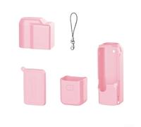 Anti-Slip Grip Case for DJI for osmo Pocket 4 Secure Hold Anti-Slip | Dustproof and scratch-resistant, flexible material, for sl or slim fit, preserves original device contours(Pink)