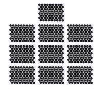 Anti Slip Grip Tape for Gaming Mouse, 10 Pcs Mouse Grip Tape Hex Shape Super Thin Sweat Absorbing Anti Slip Black Acrylic Grip Sticker for Phone Keyboard Professional Mice Upgrade