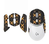 Anti Slip Grip Tape Sweat-Absorbent Mouse Grip Stickers for Logitech G309 Gaming Mouse,Black Gold Half
