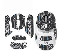 Anti Slip Grip Tape Sweat-Absorbent Mouse Grip Stickers for Logitech G309 Gaming Mouse,Black White Full