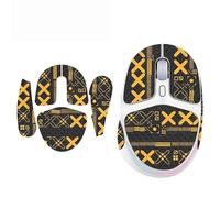 Anti Slip Grip Tape Sweat-Absorbent Mouse Grip Stickers for Logitech G705 Gaming Mouse,Black Gold Full