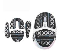 Anti Slip Grip Tape Sweat-Absorbent Mouse Grip Stickers for Logitech G705 Gaming Mouse,Black White Full