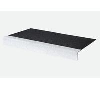 Anti-Slip Grp Stair Treads 55mm X 345mm X 2M Black/white