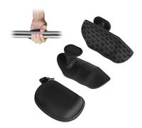 Anti Slip Gym Grips - Fingerless Silicone Gym Gloves for Men Women, Ergonomics Lifting Gloves Hand Grip with Storage Box, Breathable Pull Up Grips for Workout Weight Training Palm Protection (Black)