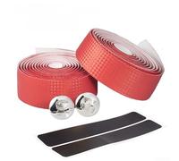 Anti Slip Handlebar Tape with Shock Absorbing Foam for Road Bikes to Improve Control and Comfort on Rough Roads (Red)