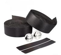 Anti Slip Handlebar Tape with Shock Absorbing Foam for Road Bikes to Improve Control and Comfort on Rough Roads (Black)