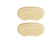 Anti Slip Heel Pads 2pcs/4pcs Non-Slip Padding Pain Relief Foot Care Products High Heel Protector Sneakers Stickers Adjustable Size for the Woman(L-Beige-2Pcs)