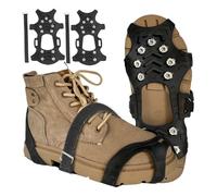 Anti Slip Ice Snow Grippers for Shoes and Boots, Crampons for Hiking Boots, Use Durable Ice Snow Grips with Traction Cleats, Ice Grips for Snow, Winter Hiking Climbing Ice Fishing(SIZE:M)