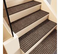 Anti-Slip ir Mats for Wood/Concrete/Marble Steps, Washable Non-Slip Rugs, Soft Polyester Tread for Kids, Seniors & Pets, 15 Pack - Indoor/Outdoor Safe Solut