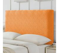 Anti-slip Jacquard Stretch Headboard Covers For Full, Queen, King Size - Dustproof Bed Headboard Protector Slipcover Orange-f Full:110-130cm/43-51‘’