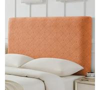 Anti-slip Jacquard Stretch Headboard Covers For Full, Queen, King Size - Dustproof Bed Headboard Protector Slipcover Orange-b Cal King:67-74''