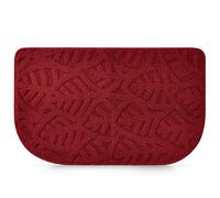Anti Slip Kitchen Floor Mat, Half Round (Red, 27.8 x 17 in)