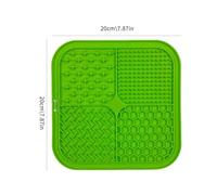 Anti-Slip Licking Mat for Dogs, Dog Lick Mat with Suction Cups, Pet Food Mats and Slow Feeder Bowl for Dog, Cat Licking Mats, Pet Enrichment Toys for Bathing Station and Cat Grooming (Beige)