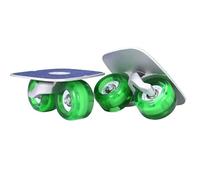 Anti-Slip Light Free Skates, Sport Street Drift Skates with PU Wheels, Adult and child Beginner Drift Board,Aluminum Material,80AA (Color : Verde, Size : 14 * 17 * 8.9)