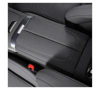 anti-slip mat Car Central Console Armrest Box Booster Pad PU Trim Cover For Benz GLC C-Class W206 C200 X253 GLC300 2022-2024(Black)
