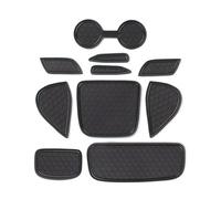 Anti-slip mat Car Door Groove Cup Holder Cushion Rubber Mat Accessories For Yaris GR 2020 2021 KSP210 MXPA1 MXPH1(Black)