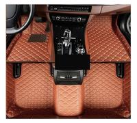 Anti Slip Mat Car Floor Mats For Chevy For Malibu 2008-2012 Leather Mat Carpets Set Rugs Pad Interior Parts Accessories Car Mats Floor(Brown)