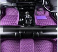 Anti Slip Mat Car Floor Mats For Chevy For Malibu 2016-2018 Auto Leather Mat Durable Pad Rugs Carpets Interior Parts Accessories Car Mats Floor(Purple,Onecolor)