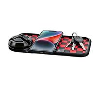 Anti Slip Mat for Car Dashboard Organizer Mat with Parking Number | 360 Degree Rotating Dash Phone Holder for Car for Vehicle, Truck, Sunglasses, Keys